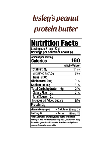 Lesley's Peanut Protein Butter