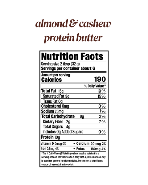 Almond & Cashew Protein Butter